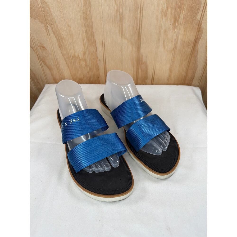 Rag & Bone Mila Slip On Sandals Cobalt Blue EU 41 US 10.5